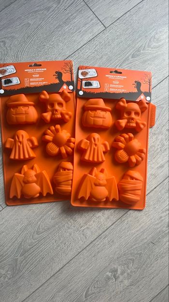 Lot de 2 moules en silicone pour Halloween