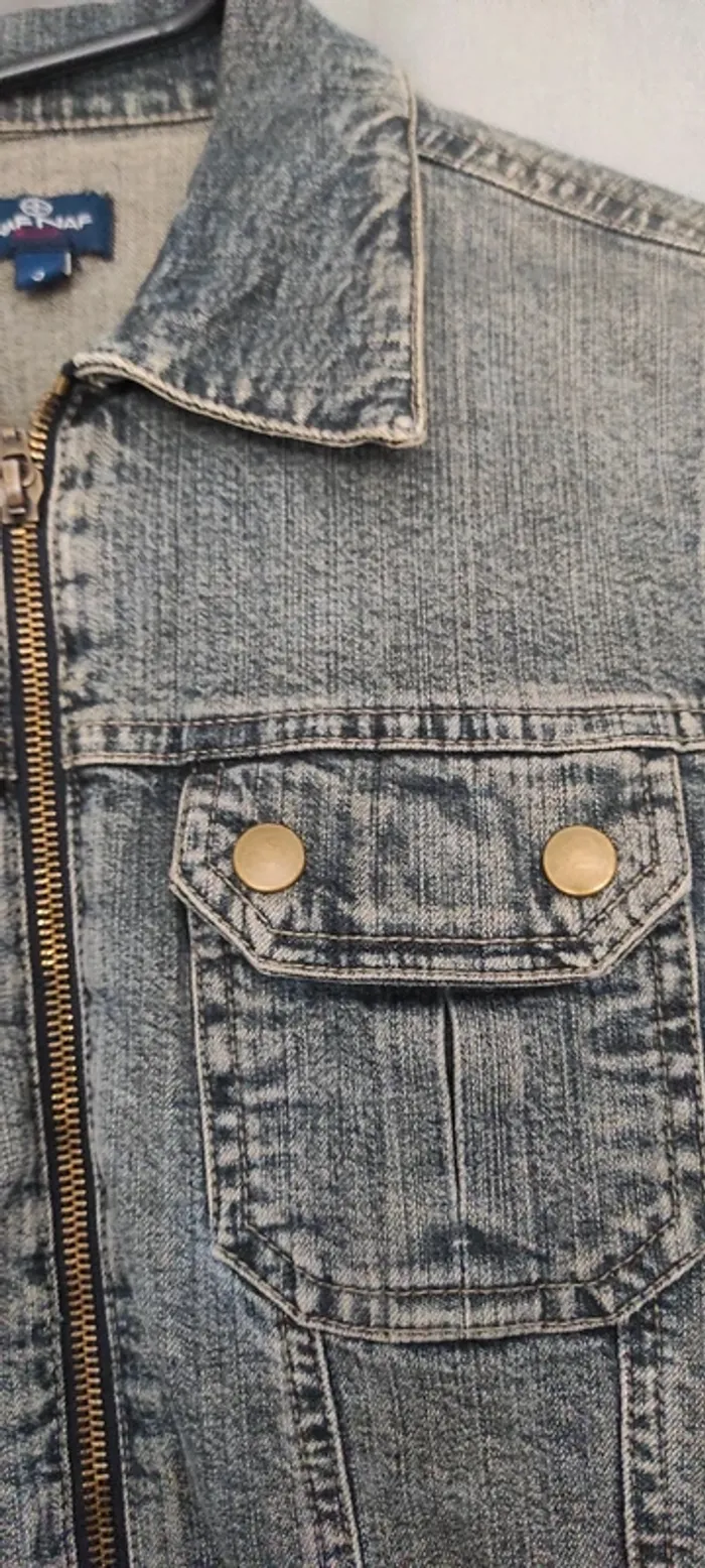 Superbe veste en jean Naf Naf - photo numéro 7