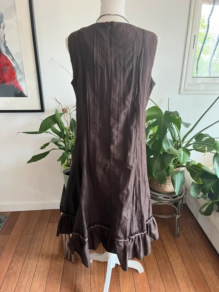 Robe longue et chic sans manches taille 46 mariage cérémonie fête - photo numéro 8