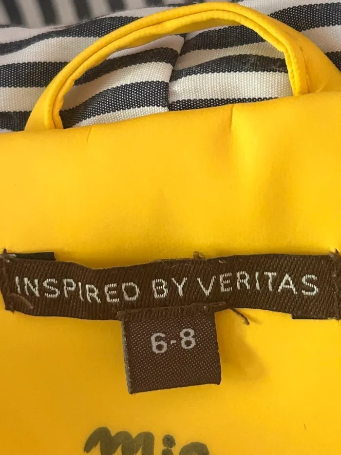 Veste a capuche jaune 6-8 ans Veritas - photo numéro 4