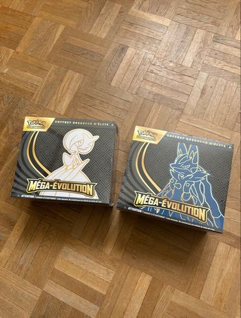 Duo etb pokemon me1 lucario + gardevoir