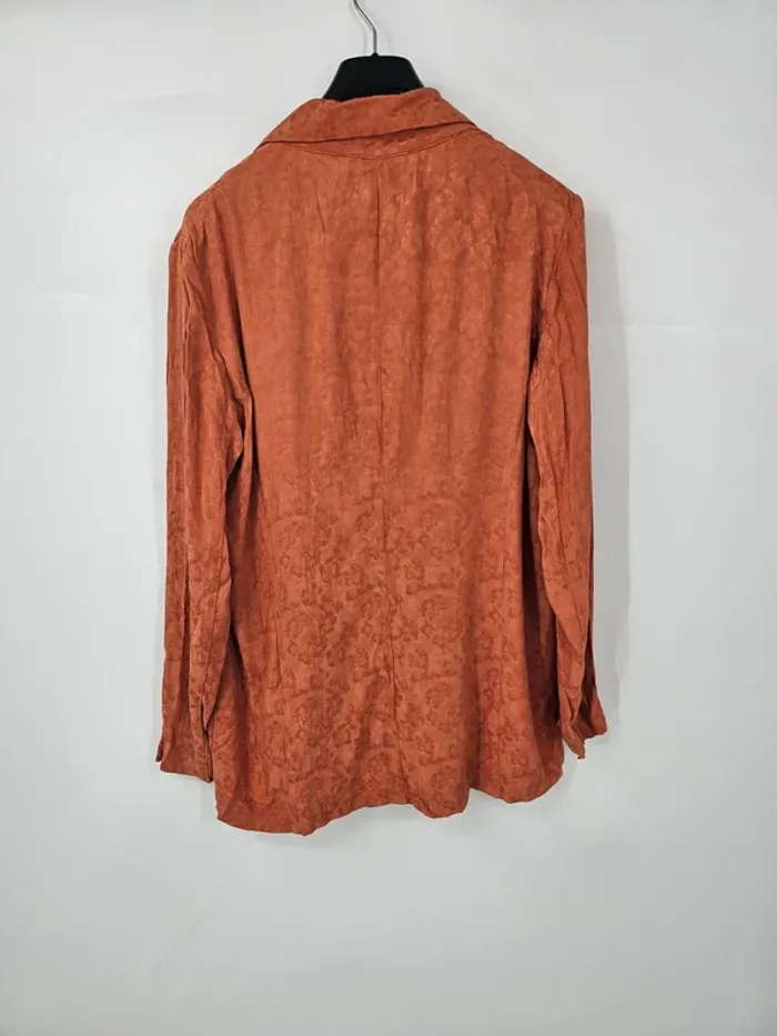 Veste blazer La Fée Maraboutée - Orange rouille – Taille 36 – Neuve avec étiquette - photo numéro 9