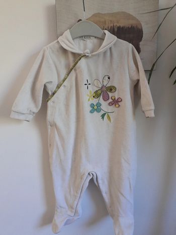 Pyjama grenouillère fille 12 mois - La Compagnie des Petits