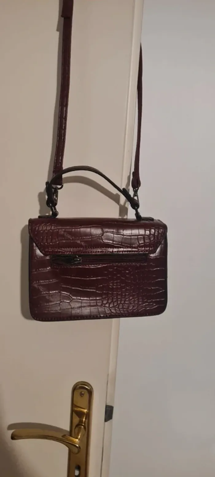 Petit sac bandoulière bordeau - photo numéro 4