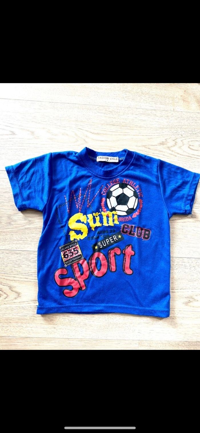 Tee shirt foot taille 4ans