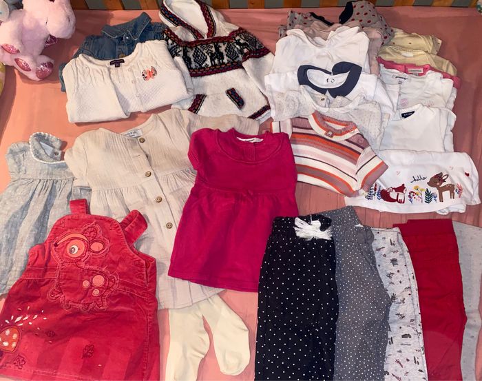 Lot hiver fille 6 mois 28 pièces