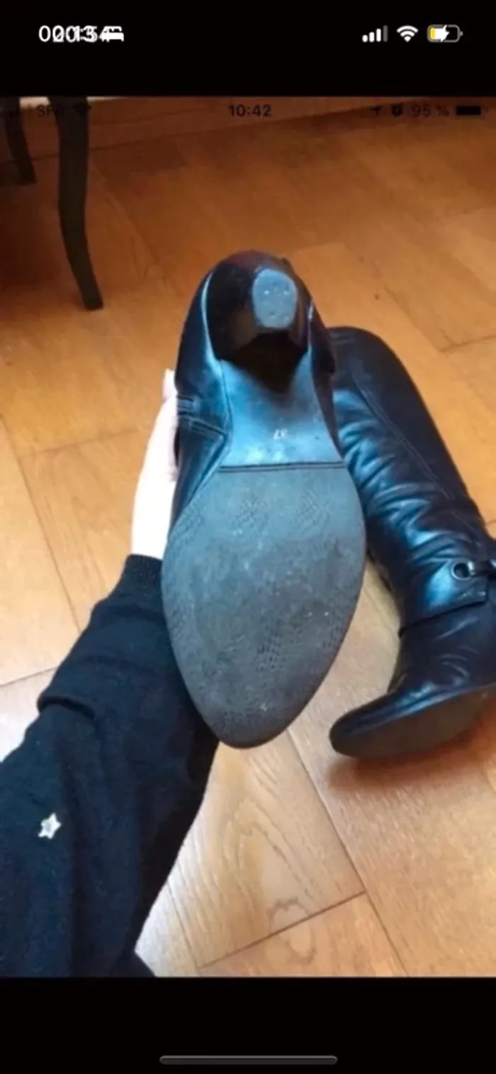 Bottes hautes noir - photo numéro 3