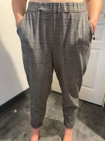 Pantalon détente à carreau