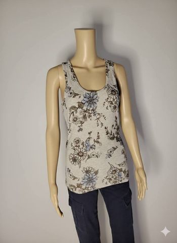 Débardeur Floral Gris & Bleu - Ardene - Taille M - Neuf avec Étiquette