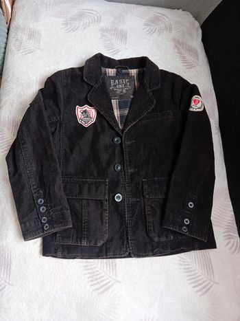 Veste Velour Marron 10 ans Basic One