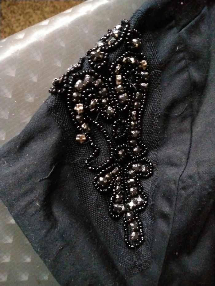 Robe de fêtes noire avec perles femme 44 la redoute - photo numéro 19