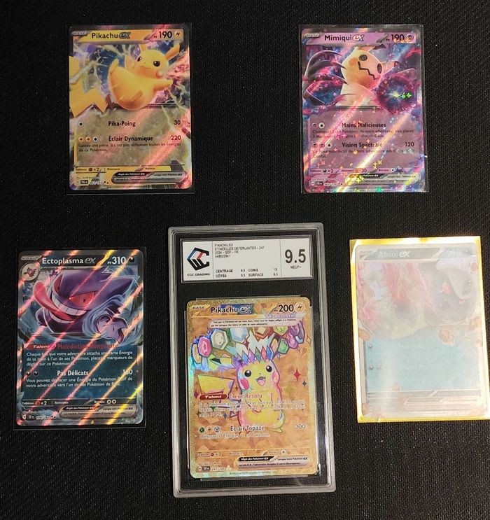 Cartes Pokémon gardée CCC 9.5 pikachu étincelle déferlante - photo numéro 4