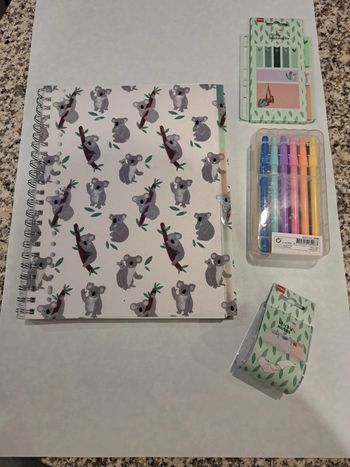 Lot papeterie koala