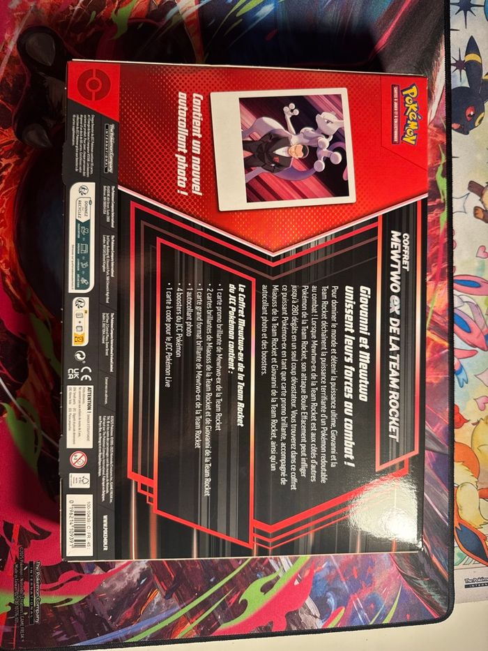Coffret Pokémon mewtwo ex de la team rocket - photo numéro 2
