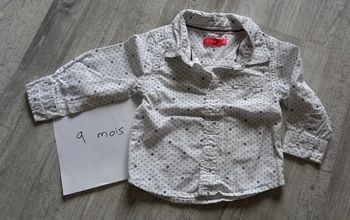 Chemise 9 mois motif losange