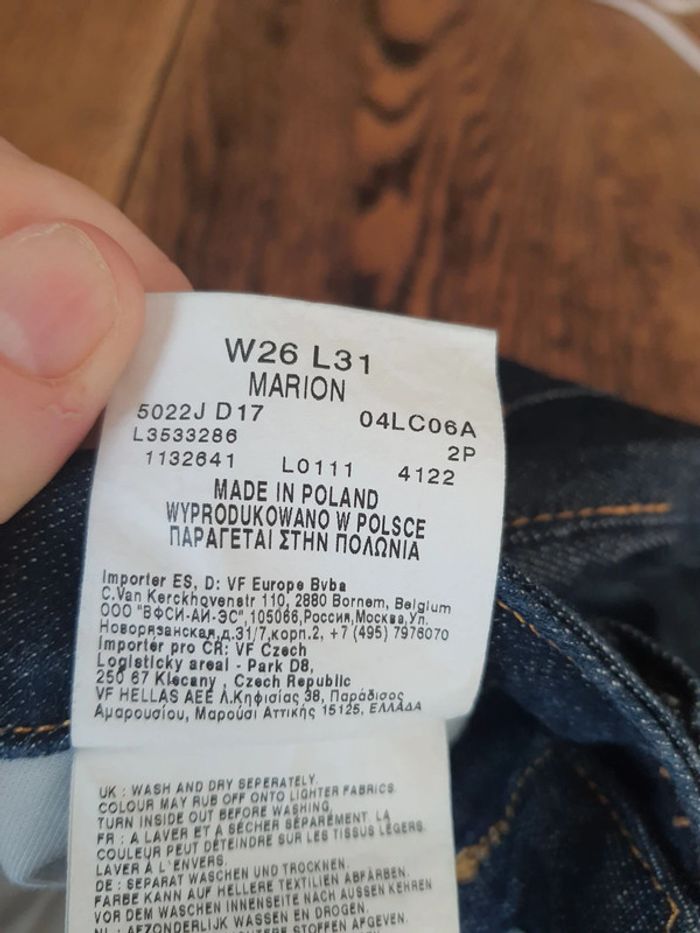 Magnifique Jeans marine Femme Lee W26 L31 - photo numéro 10