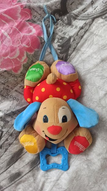 Chien peluche musical éducatif