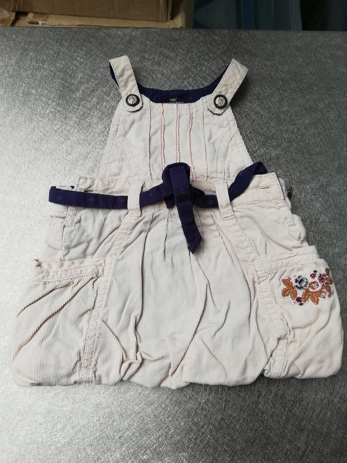 Robe velours crème 3 mois fille Sergent Major