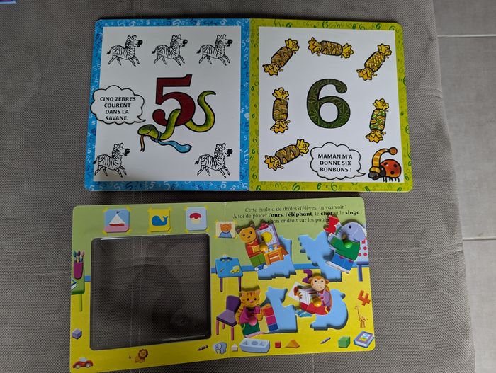 Lot de 2 livres chiffres et formes - photo numéro 2