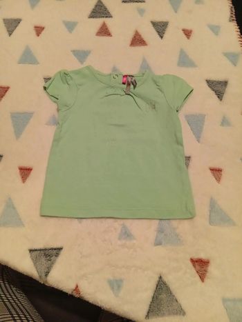 T-shirt bleu vert