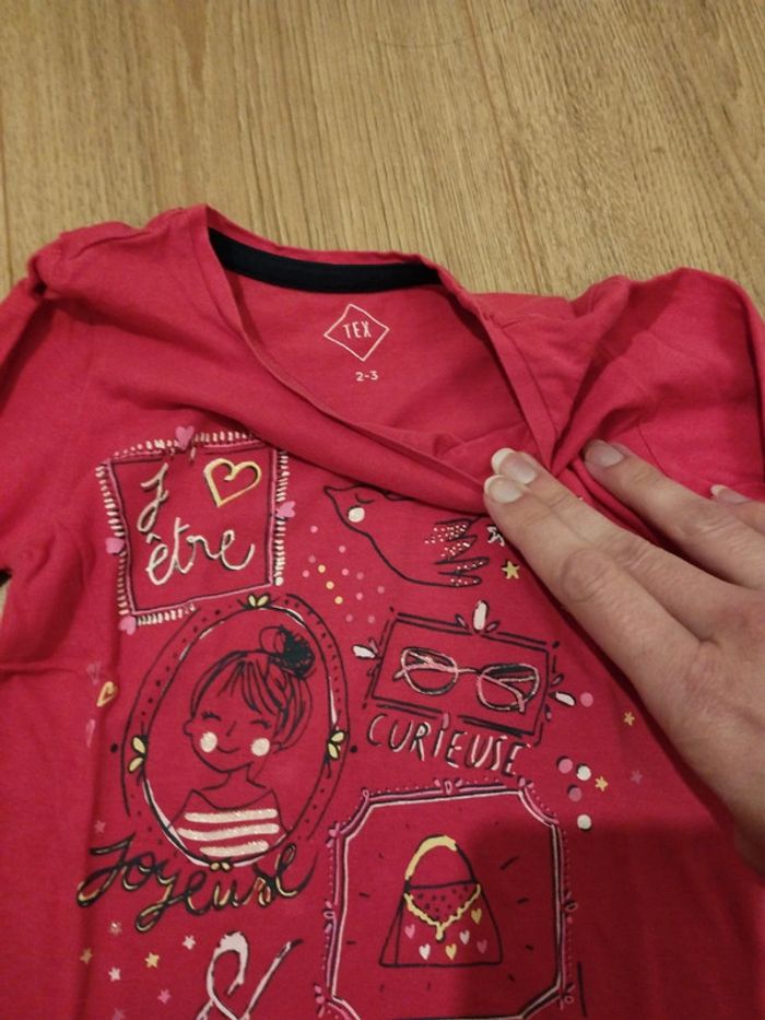 T-shirt fille 2 -3 ans - photo numéro 3