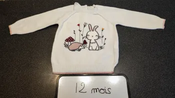 pull taille 12 mois
