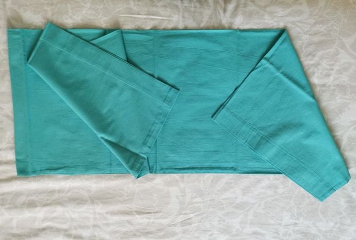 Taie de traversin verte