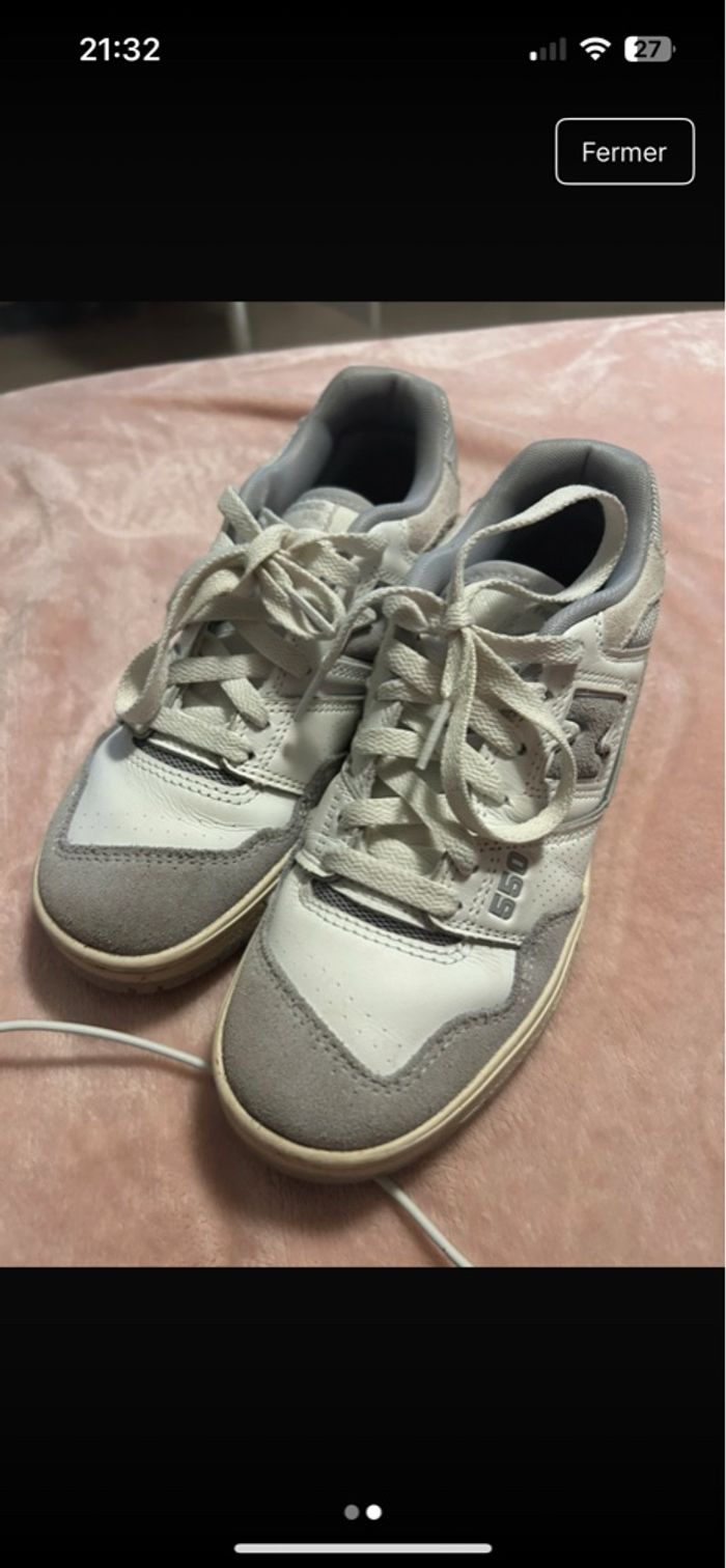 New balance 550 gris et blanc