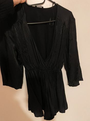 Combinaison en satin noir femme Bershka taille XS(34)