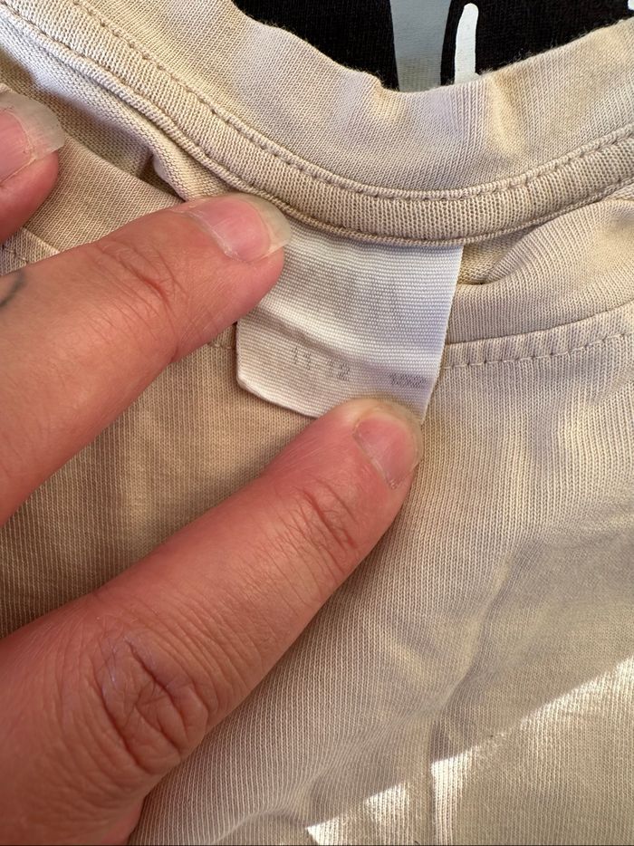 T shirt beige Zara palmier 11/12 ans - photo numéro 4