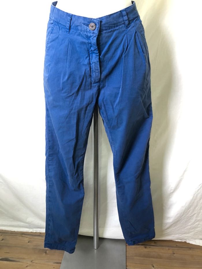 Pantalon bleu Zara taille 36 38 très bon état - photo numéro 4