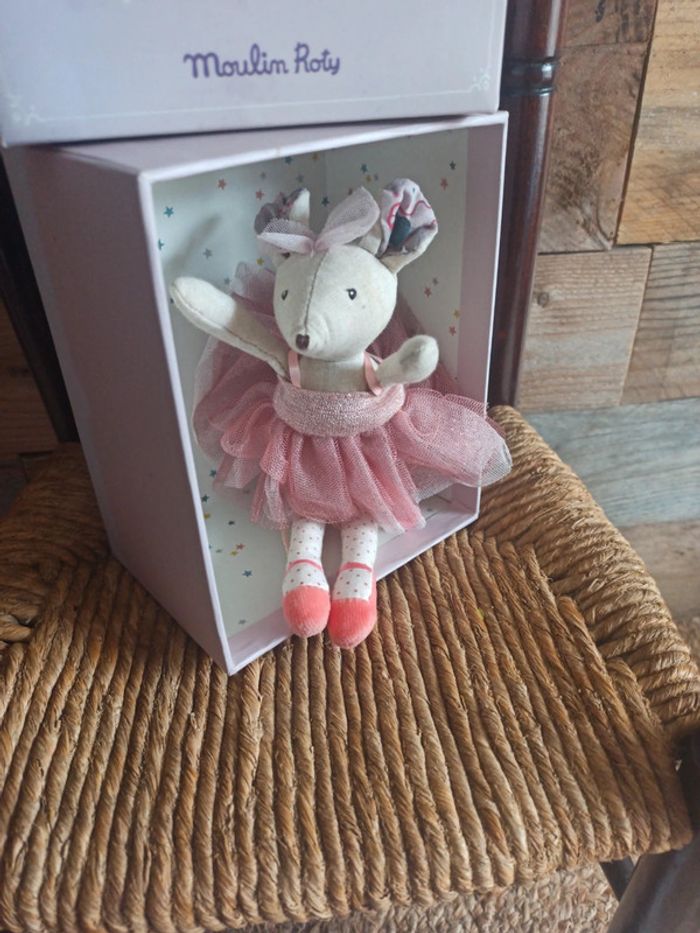 peluche petite souris danseuse moulin roty tbe - photo numéro 7
