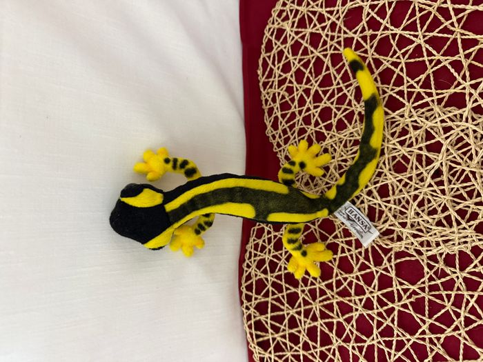 Hansa - Peluche Salamandre Jaune/Noire