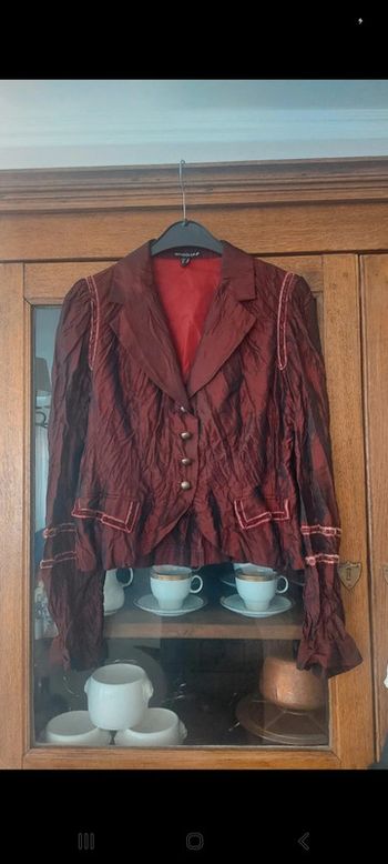 Jolie Blazer bordeaux Bandolera fr 38 it 40
