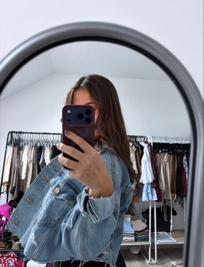 Veste en jean stradivarius - photo numéro 6