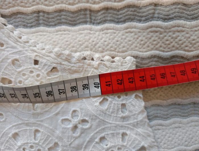 Top Hollister t.XS 100% coton dentelles 
couleur crème - photo numéro 11