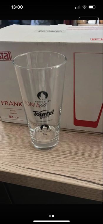 Lot de 12 verres neuf 