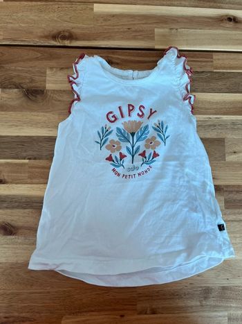 T shirt blanc - 4 ans