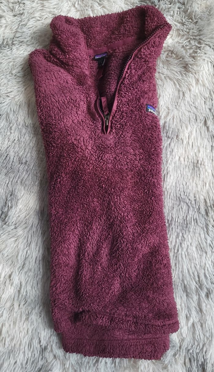 🔥 Patagonia Los Gatos 1/4 Zip – Femme S – Bordeaux/Prune - photo numéro 7