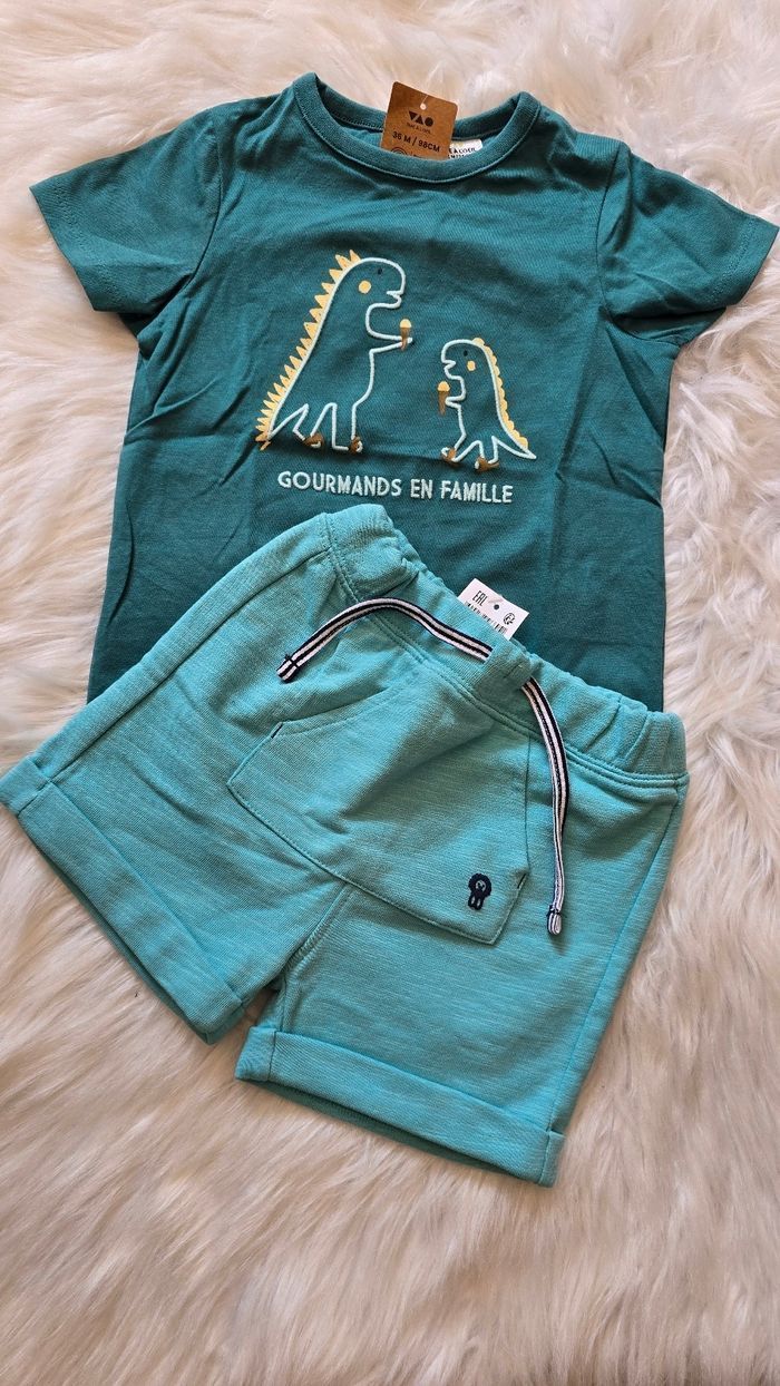 NEUFS (NON PORTÉS)🏷🏷 😍🤩💙 ensemble 36mois /3ans 98cm Garçon (ferme) 💙🤩😍 - photo numéro 2