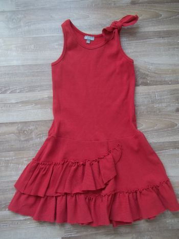 Robe jersey côtelé rouge Miniman 8 ans
