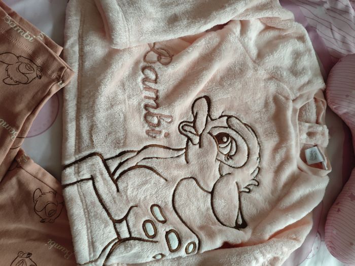 Pyjama 2 pièces Disney Baby Bambi NEUF – Rose poudré – 36 mois - photo numéro 3