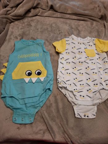 Lot de 2 body été 3 mois