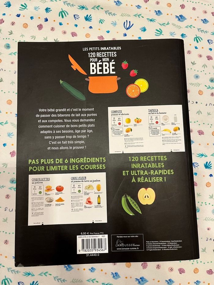 120 recettes pour mon bébé livre - photo numéro 2