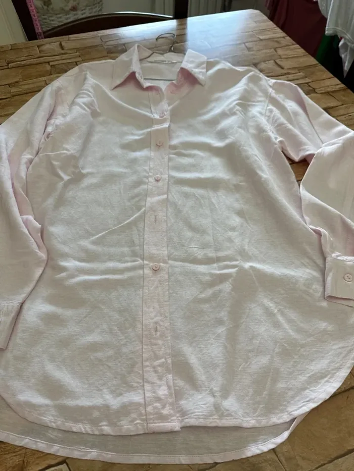 Camicia rosa Stradivarius XS - photo numéro 3