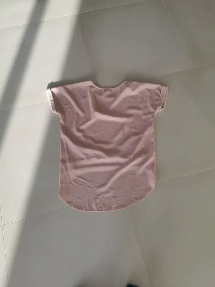 Tee-shirt bi matière rose influx taille 38-40 - photo numéro 3