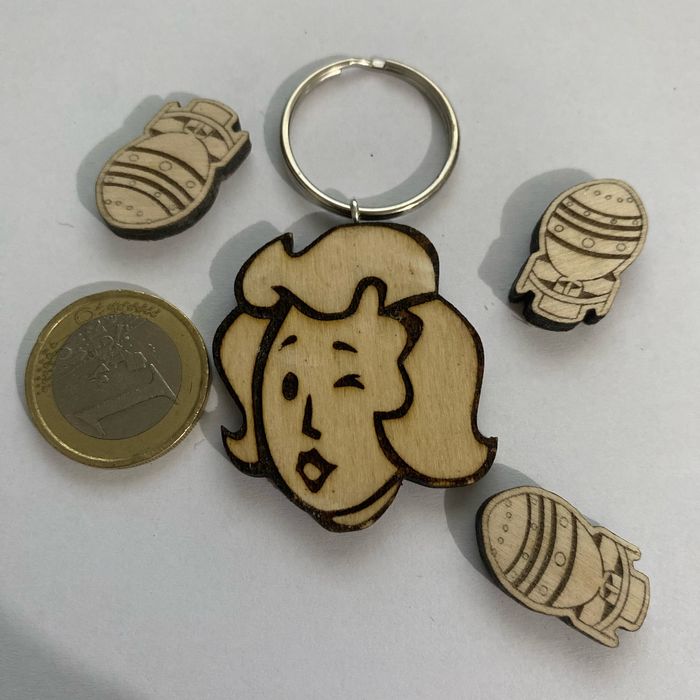 Porte clés vault girl fallout