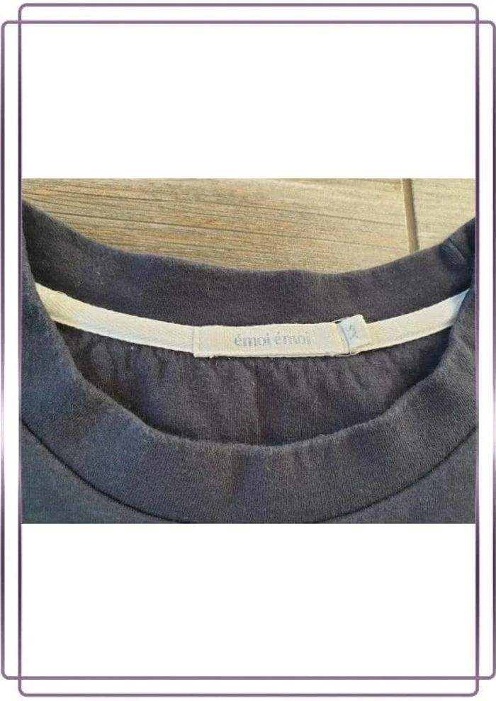 T shirt à manches longues émoi émoi taille XS, bon état - photo numéro 2