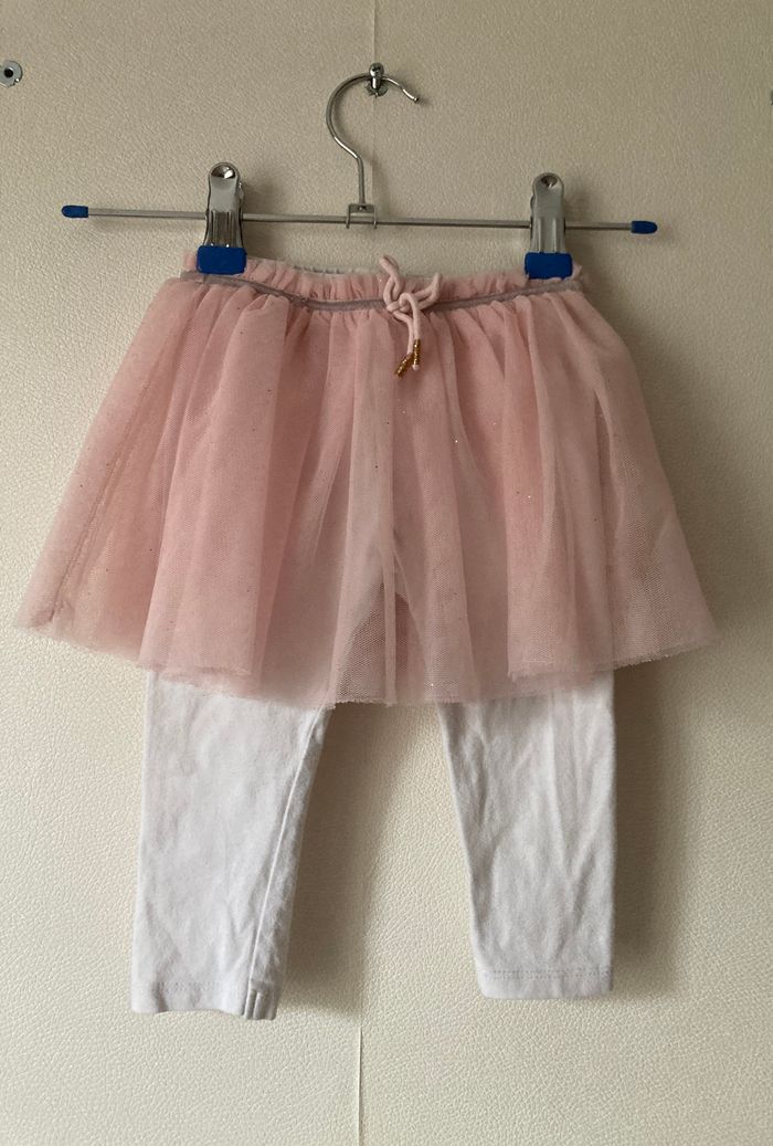 legging avec jupe en tulle fille 18 mois
