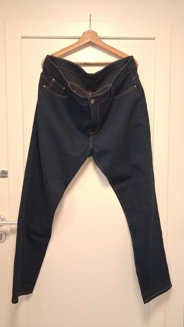Jean grande taille 54 bleu foncé stretch - photo numéro 2